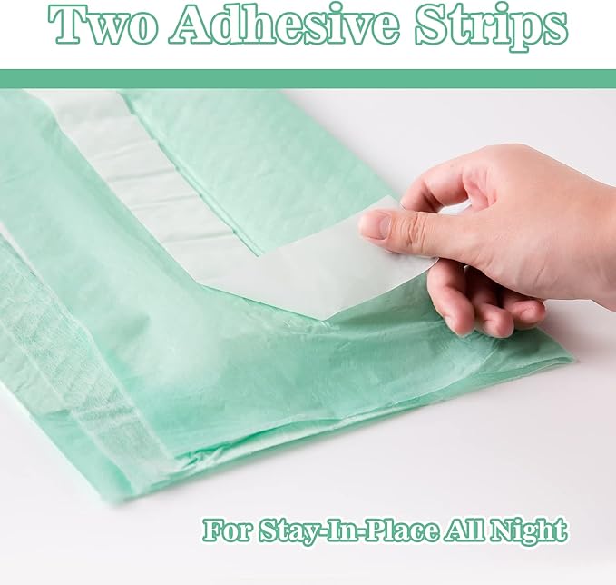 Disposable Bed Pads with Adhesive Strips – XL Incontinence Under pads