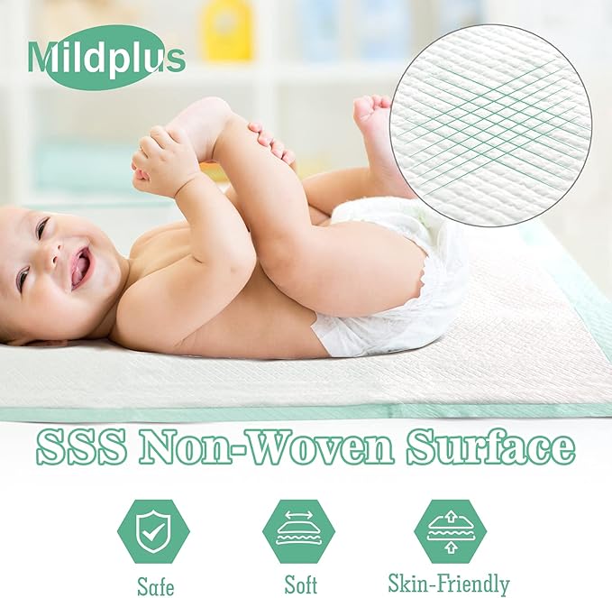 Disposable Bed Pads with Adhesive Strips – XL Incontinence Under pads