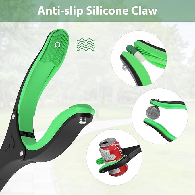 52" Extra Long Grabber Reacher Tool – With Magnetic Tip & Rotating Anti-Slip Jaw