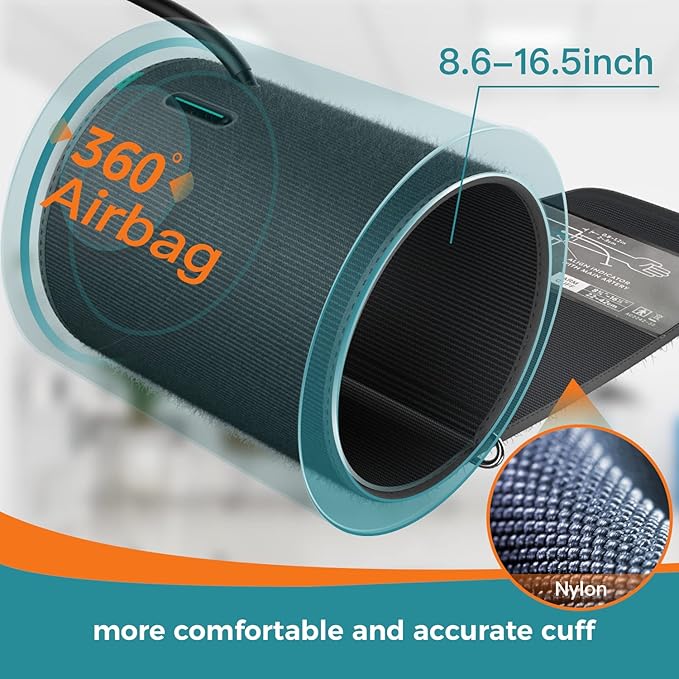 Bluetooth Blood Pressure Monitor for Home Use – Digital Arm Cuff