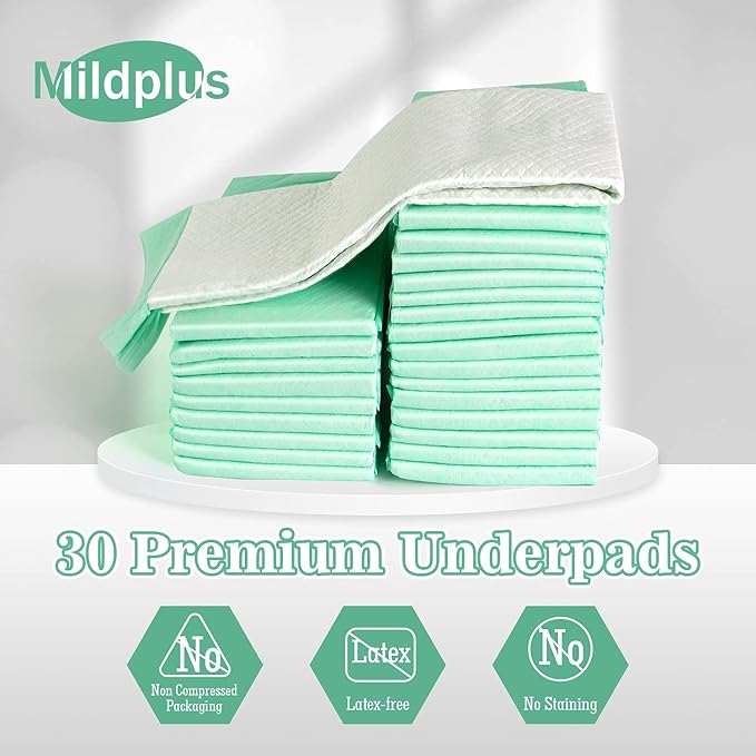Disposable Bed Pads with Adhesive Strips – XL Incontinence Under pads