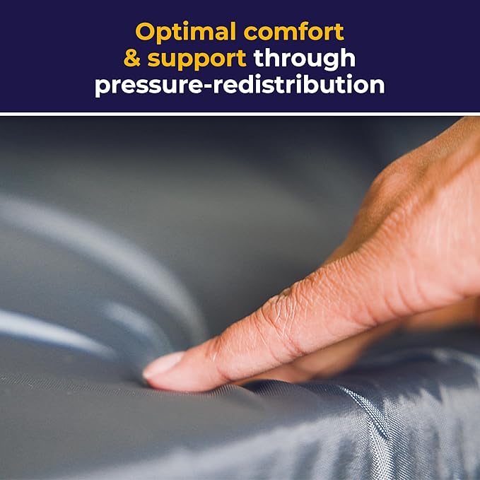 Pressurized cushion for comfortable sitting