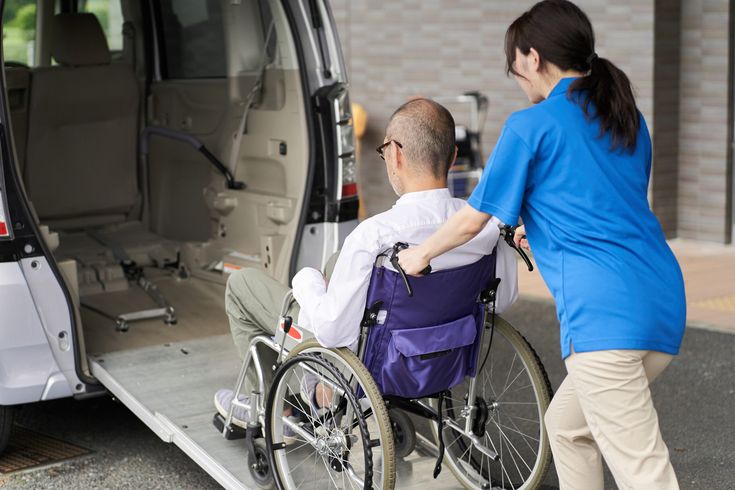 wheel chair transport for disabled or elderly individuals