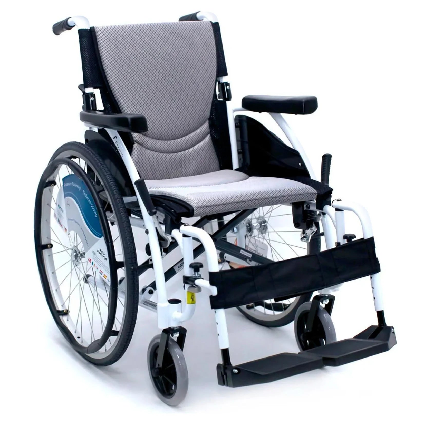 Karman Limited Edition White S-ERGO-115 Ultra Lightweight Wheelchair