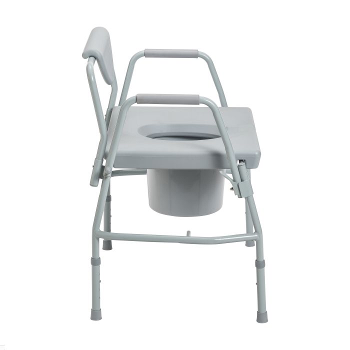 Bariatric Drop Arm Bedside Commode Chair by Drive Medical 11135-1