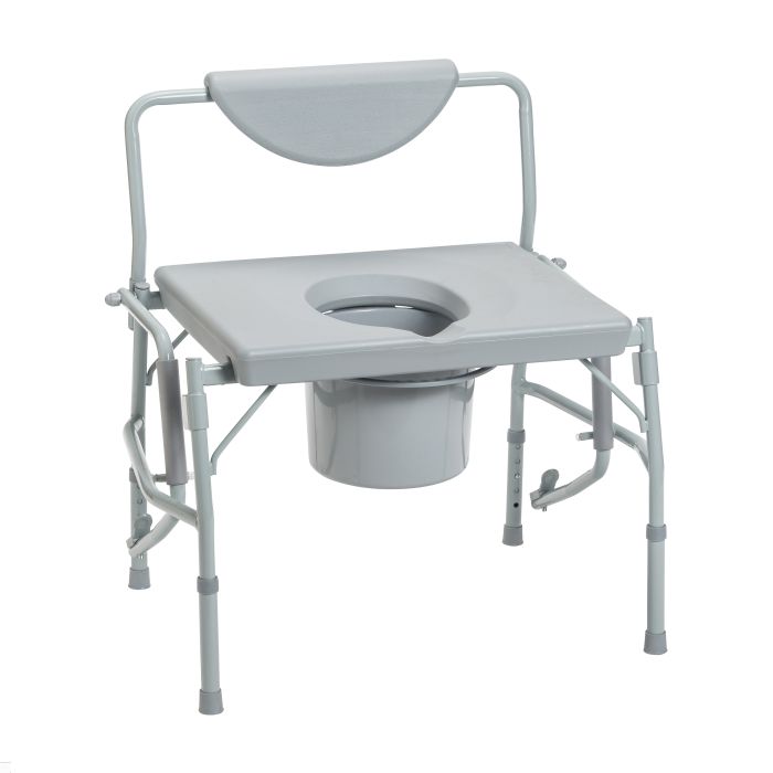 Bariatric Drop Arm Bedside Commode Chair by Drive Medical 11135-1