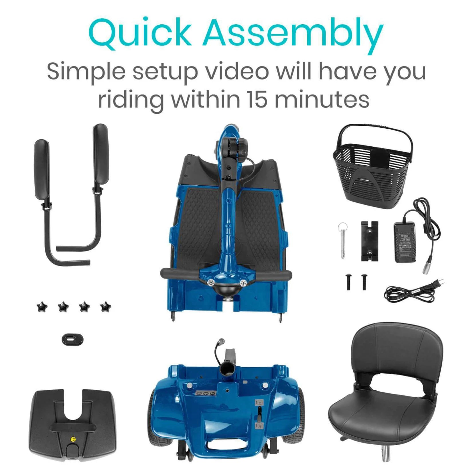 Vive Health 3 Wheel Mobility Scooter