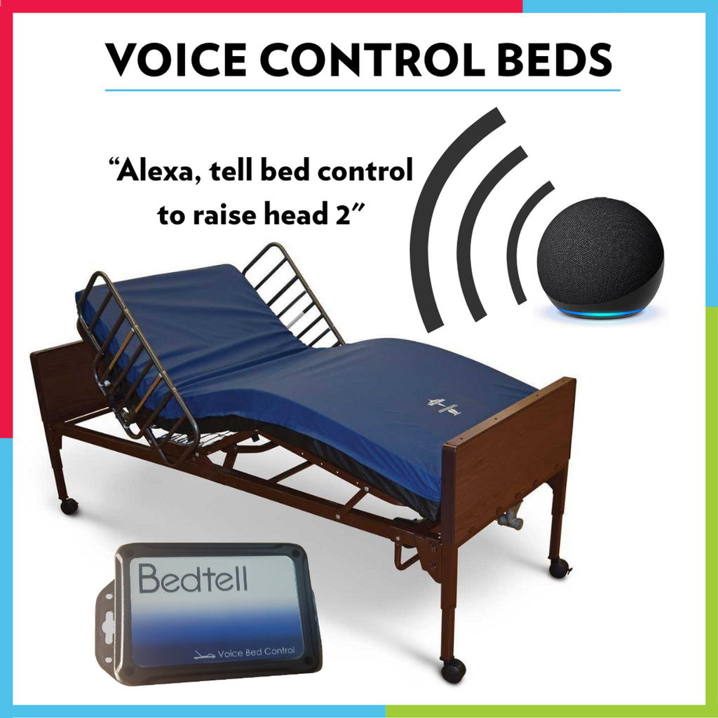 Medline Full Electric Hospital Bed-Voice Controlled