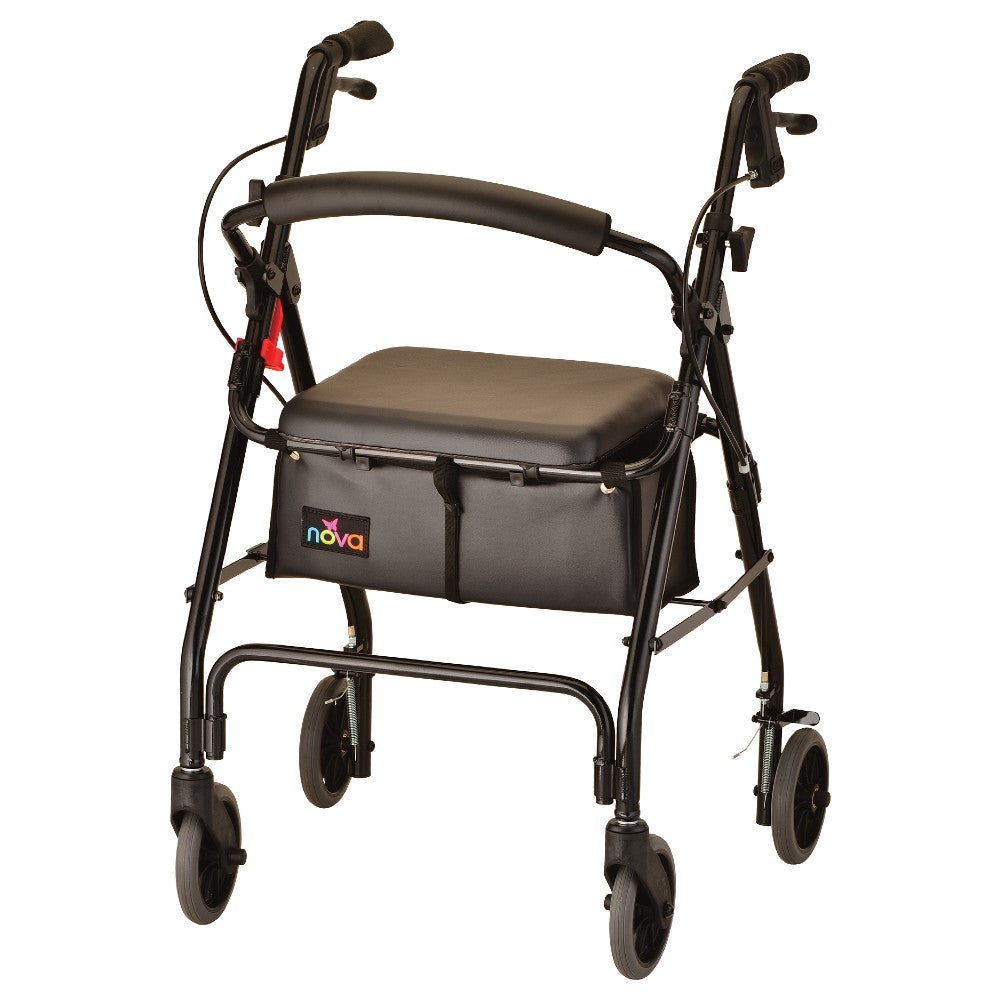 Lightweight rolling walker designed for seniors and elderly users