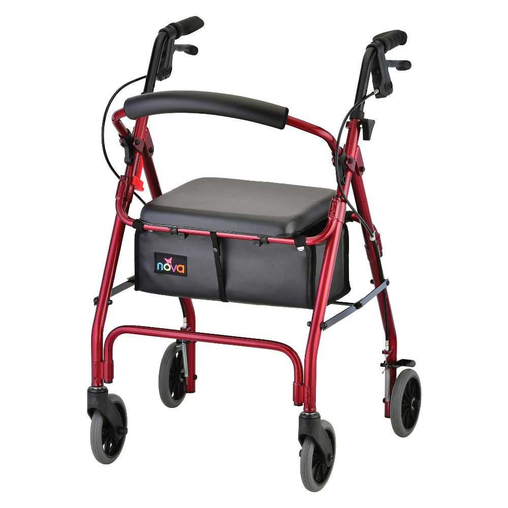 Lightweight rolling walker designed for seniors and elderly users