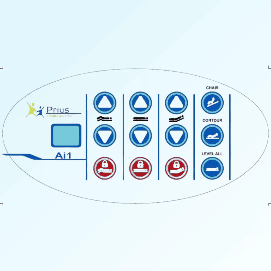 Prius AI1 Premium Bariatric Expandable Hospital Bed w/ Built-in Scale & Trendelenburg