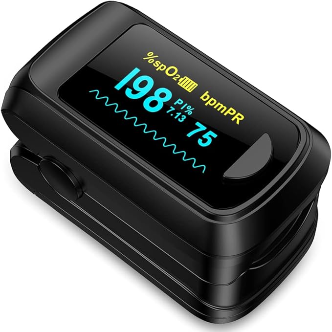 Fingertip Pulse Oximeter – Blood Oxygen & Heart Rate Monitor