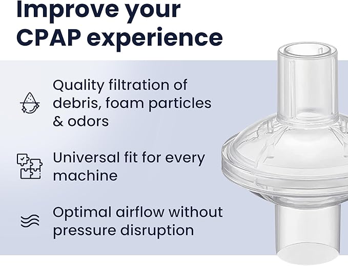CPAP Cleaning Bundle – 2 Pack Mask Wipes & 6-Pack Filters for CPAP Machines