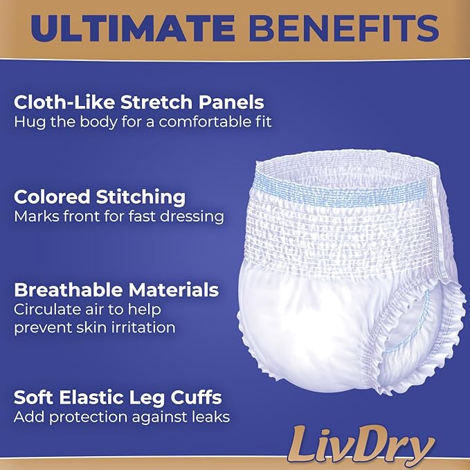 LivDry Ultimate XXL Adult Incontinence Underwear