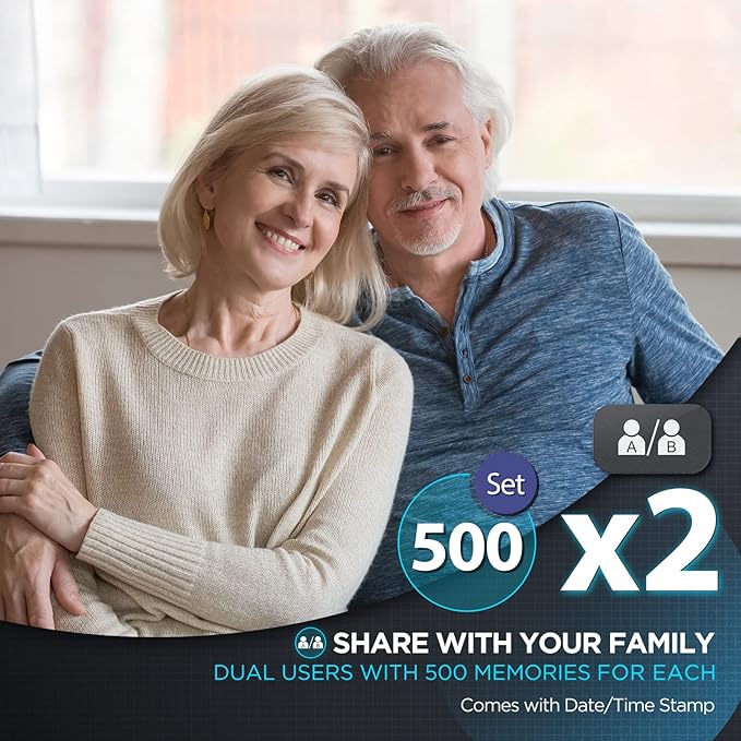 Upper Arm Blood Pressure Monitor with 2 Cuff Sizes (M/L & XL)