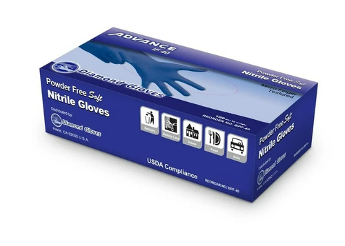 ADVANCE IF40 Nitrile 4.0 mil Gloves - Powder Free Exam Glove