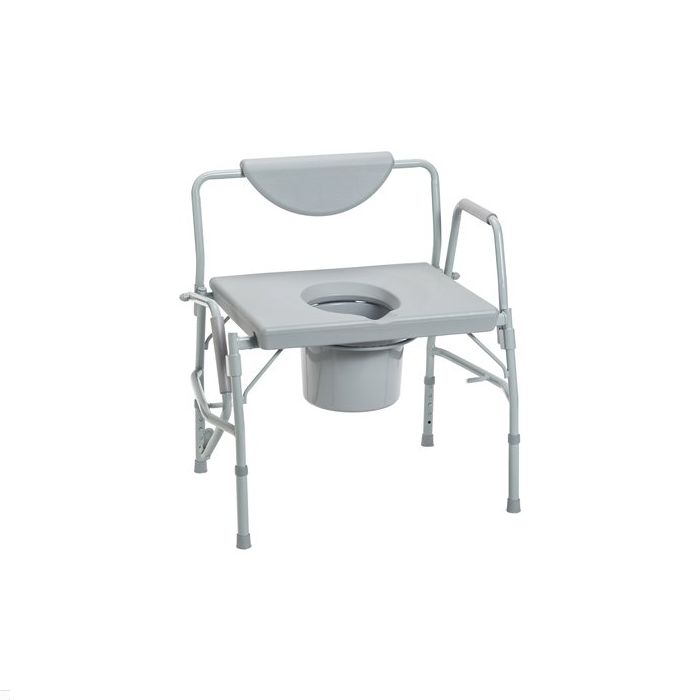 Bariatric Drop Arm Bedside Commode Chair by Drive Medical 11135-1