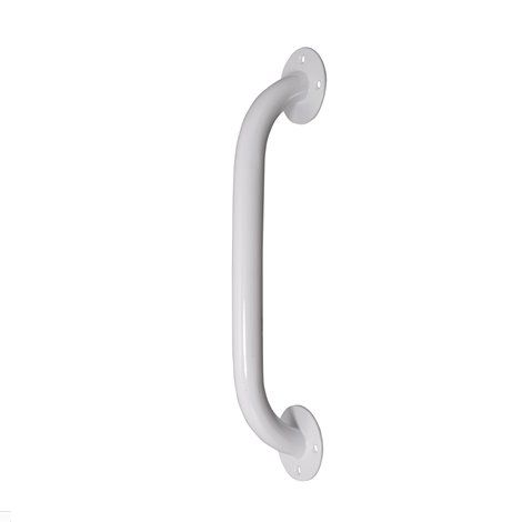 White Steel Grab Bar Drive Medical rtl12012, 12"